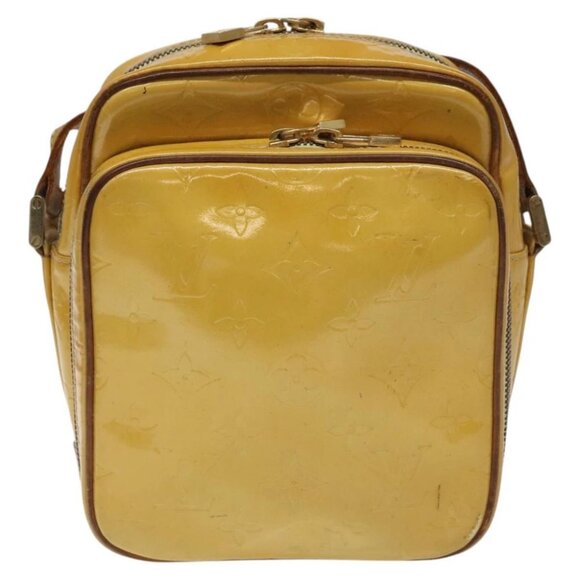 LOUIS VUITTON Monogram Vernis Wooster Shoulder Bag Yellow - Picture 2 of 15